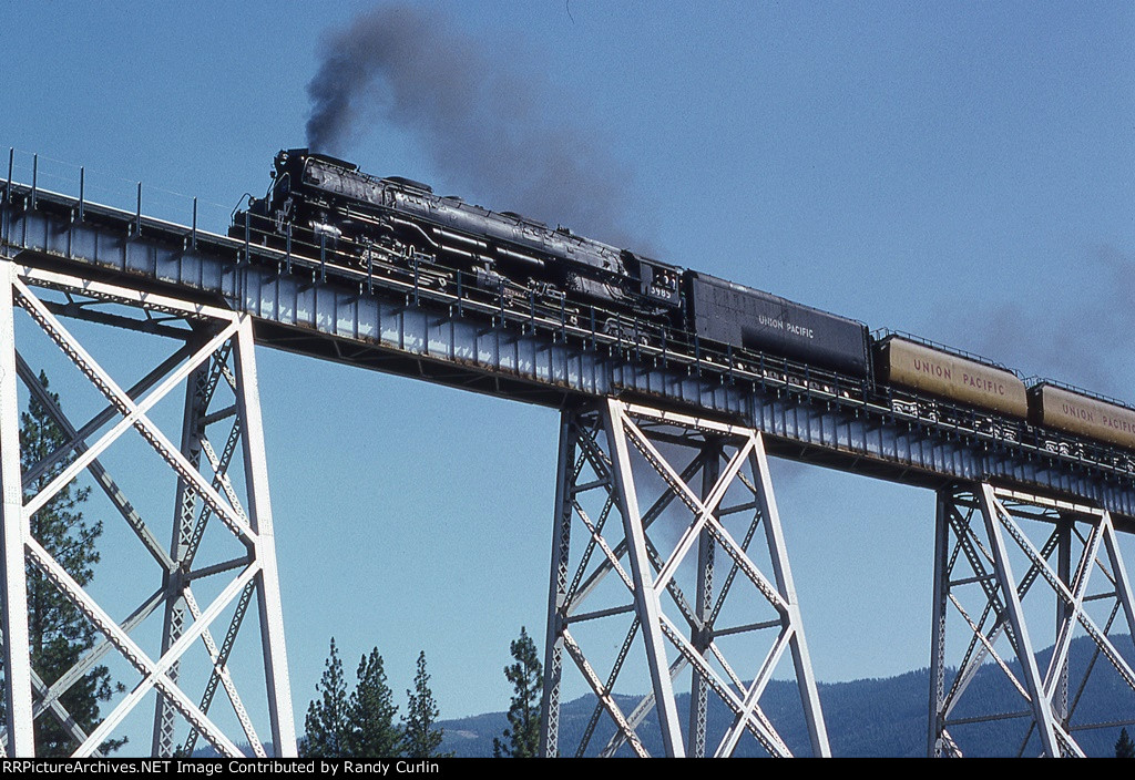 UP 3985 on the viaduct